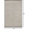 image:imageLoloi Angela Rose Colton Collection CON04 NaturalIvory 50 x 70 38 Pile Height Area RugIvory  Black