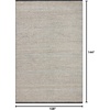 image:imageLoloi Angela Rose Colton Collection CON04 NaturalIvory 50 x 70 38 Pile Height Area RugIvory  Black