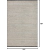 image:imageLoloi Angela Rose Colton Collection CON04 NaturalIvory 50 x 70 38 Pile Height Area RugIvory  Black
