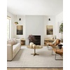 image:imageLoloi Angela Rose Colton Collection CON04 NaturalIvory 50 x 70 38 Pile Height Area RugIvory  Black