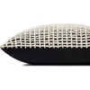 image:imageLoloi PLL0119 GreenIvory 18 x 18 Cover wDown PillowBlack  Ivory