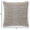 image:imageLoloi PLL0119 GreenIvory 18 x 18 Cover wDown PillowBlack  Ivory