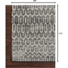 image:imageLoloi Neda Collection NED06 NaturalSlate 50 x 76 Area RugIvory  Charcoal