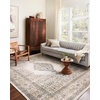image:imageLoloi II Teagan Collection TEA07 NaturalDenim 711 x 106 25 Thick Area Rug Soft Durable Neutral Woven Low Pile NonShedding Easy Clean Living Room RugOatmeal  Ivory