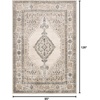 image:imageLoloi II Teagan Collection TEA07 NaturalDenim 711 x 106 25 Thick Area Rug Soft Durable Neutral Woven Low Pile NonShedding Easy Clean Living Room RugOatmeal  Ivory