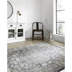 image:imageLoloi II Teagan Collection TEA07 NaturalDenim 711 x 106 25 Thick Area Rug Soft Durable Neutral Woven Low Pile NonShedding Easy Clean Living Room RugDenim  Mist