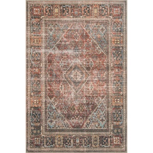image:imageLoloi Loren Collection LQ16 SpiceMulti 76 x 96 Area RugBrick  Midnight