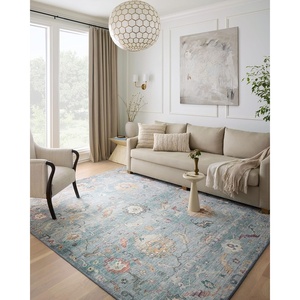 image:imageLoloi Margot Collection MAT05 OceanBrick 76 x 96 Area Rug feat CloudPile NoShed Easy Clean Large Patterned Area Rug for Living Room Bedroom Dining AreaDenim  Multi