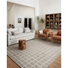 image:imageLoloi Chris Loves Julia Polly Collection POL03Rug Area Rug 79 x 99 AntiqueMist Rectangular 038 ThickSlate  Ivory
