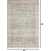 image:imageLoloi Hathaway Collection HTH06 BlushMulti 76 x 96 25 Thick Area Rug Soft Durable Printed Modern Low Pile NonShedding Easy Clean Living Room RugDenim  Multi