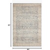 image:imageLoloi Hathaway Collection HTH06 BlushMulti 76 x 96 25 Thick Area Rug Soft Durable Printed Modern Low Pile NonShedding Easy Clean Living Room RugDenim