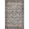 image:imageLoloi Hathaway Collection HTH06 BlushMulti 76 x 96 25 Thick Area Rug Soft Durable Printed Modern Low Pile NonShedding Easy Clean Living Room RugNavy  Multi