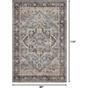 image:imageLoloi Hathaway Collection HTH06 BlushMulti 76 x 96 25 Thick Area Rug Soft Durable Printed Modern Low Pile NonShedding Easy Clean Living Room RugNavy  Multi