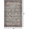 image:imageLoloi Hathaway Collection HTH06 BlushMulti 76 x 96 25 Thick Area Rug Soft Durable Printed Modern Low Pile NonShedding Easy Clean Living Room RugNavy  Multi