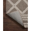 image:imageLoloi II Rainier Collection RAI05 NaturalIvory IndoorOutdoor 53 x 77 Area RugLight Brown  Ivory