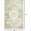image:imageLoloi II Rosette ClayIvory 76 x 96 Area RugTeal  Ivory