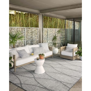 image:imageLoloi II Rainier Collection RAI05 NaturalIvory IndoorOutdoor 53 x 77 Area RugDove  Grey