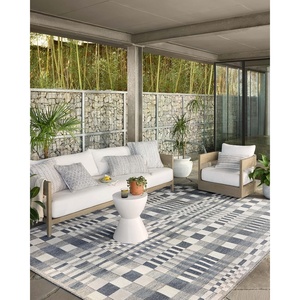 image:imageLoloi II Rainier Collection RAI05 NaturalIvory IndoorOutdoor 53 x 77 Area RugIvory  Denim