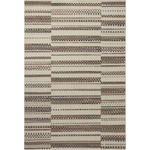image:imageLoloi II Rainier Collection RAI05 NaturalIvory IndoorOutdoor 53 x 77 Area RugIvory  Taupe