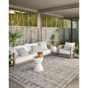 image:imageLoloi II Rainier Collection RAI05 NaturalIvory IndoorOutdoor 53 x 77 Area RugPebble  Ivory
