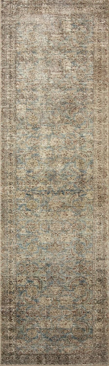image:imageLoloi Amber Lewis Morgan Collection MOG03 DenimMulti 73 x 93 38 Thick Area Rug feat CloudPile Neutral Room Dcor Vintage Inspired Livingroom Bedroom Dining AreaSea  Sage
