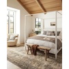 image:imageLoloi Amber Lewis Morgan Collection MOG03 DenimMulti 73 x 93 38 Thick Area Rug feat CloudPile Neutral Room Dcor Vintage Inspired Livingroom Bedroom Dining AreaSunset  Ink
