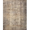 image:imageLoloi Amber Lewis Morgan Collection MOG03 DenimMulti 73 x 93 38 Thick Area Rug feat CloudPile Neutral Room Dcor Vintage Inspired Livingroom Bedroom Dining AreaSunset  Ink