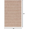 image:imageLoloi Isle Collection IE09 BrownBlack 53 x 77 Area RugBeige  Rust