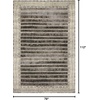 image:imageLoloi Mika MIK11 Ant Ivory IndoorOutdoor Area Rug 53 x 78Dark Graywhite