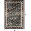 image:imageLoloi Rifle Paper Co Eden Collection EDE01 Mughal Rose Blush 50 x 76 Area Rug feat CloudPileMughal Garden Black