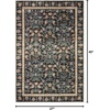 image:imageLoloi Rifle Paper Co Eden Collection EDE01 Mughal Rose Blush 50 x 76 Area Rug feat CloudPileMughal Garden Black