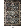 image:imageLoloi Rifle Paper Co Eden Collection EDE01 Mughal Rose Blush 50 x 76 Area Rug feat CloudPileMughal Garden Black