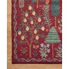 image:imageLoloi Rifle Paper Co Menagerie Black 76 x 96 Area RugCrimson