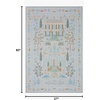 image:imageLoloi Rifle Paper Co Menagerie Black 76 x 96 Area RugLt Blue