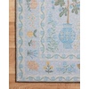 image:imageLoloi Rifle Paper Co Menagerie Black 76 x 96 Area RugLt Blue