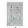 image:imageLoloi Rifle Paper Co Menagerie Black 76 x 96 Area RugLt Blue