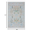 image:imageLoloi Rifle Paper Co Menagerie Black 76 x 96 Area RugLt Blue
