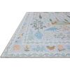 image:imageLoloi Rifle Paper Co Menagerie Black 76 x 96 Area RugLt Blue