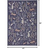 image:imageLoloi Rifle Paper Co Menagerie Black 76 x 96 Area RugNavy