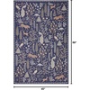 image:imageLoloi Rifle Paper Co Menagerie Black 76 x 96 Area RugNavy