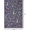 image:imageLoloi Rifle Paper Co Menagerie Black 76 x 96 Area RugNavy