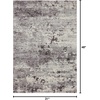 image:imageLoloi Theory Collection THY08 CharcoalGrey Transitional Accent Rug 27 x 4Dark Graygray