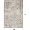 image:imageLoloi Theory Collection THY08 CharcoalGrey Transitional Accent Rug 27 x 4Graylight Yellow