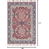 image:imageLoloi Zharah Blue  Multi 79 x 99 Area RugRose  Denim