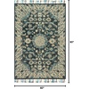 image:imageLoloi Zharah Blue  Multi 79 x 99 Area RugTeal  Grey