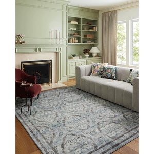 image:imageLoloi Rifle Paper Co Courtyard Collection COU03 Sage 50 x 76 Area Rug feat CloudPileBlue
