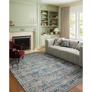 image:imageLoloi Rifle Paper Co Courtyard Collection COU03 Sage 50 x 76 Area Rug feat CloudPileBlueMulti