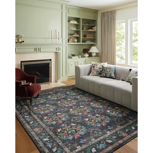 image:imageLoloi Rifle Paper Co Courtyard Collection COU03 Sage 50 x 76 Area Rug feat CloudPileCharcoal