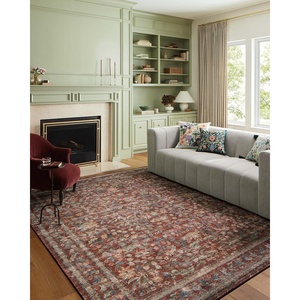 image:imageLoloi Rifle Paper Co Courtyard Collection COU03 Sage 50 x 76 Area Rug feat CloudPileCrimson
