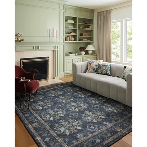 image:imageLoloi Rifle Paper Co Courtyard Collection COU03 Sage 50 x 76 Area Rug feat CloudPileNavy